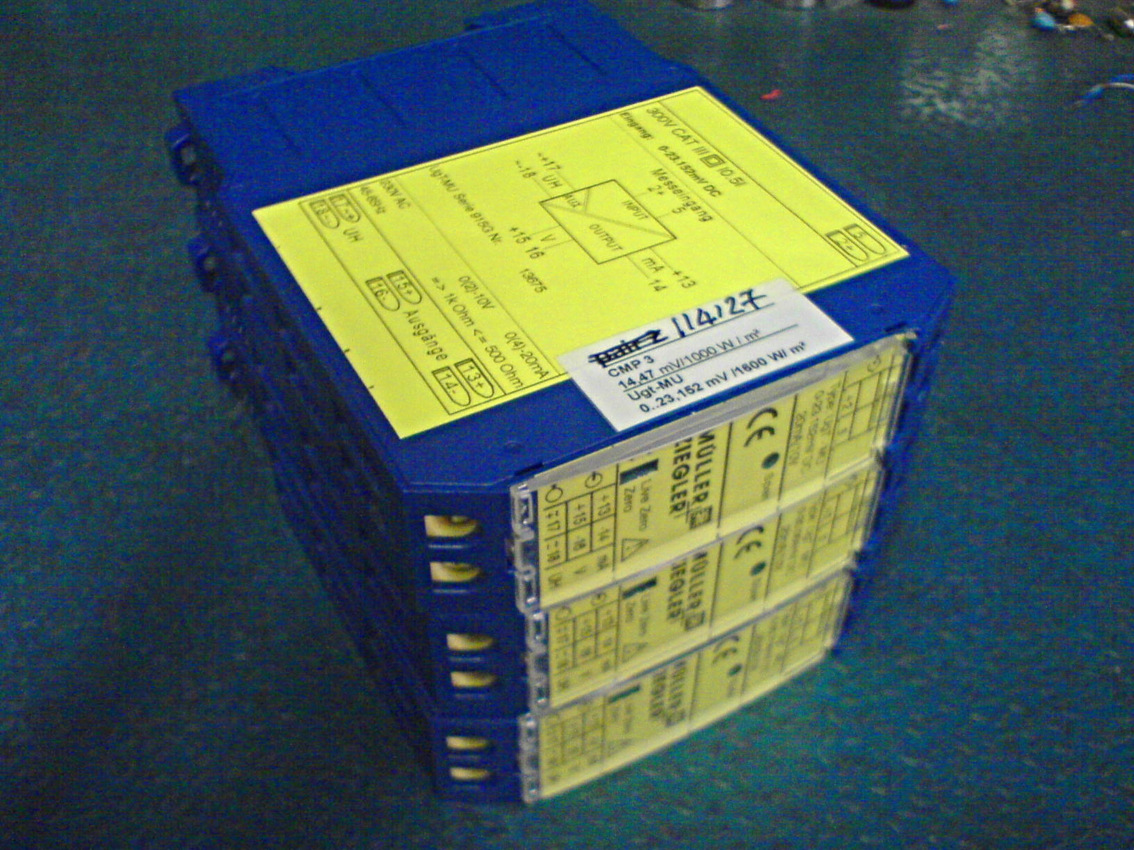 Calibrazione amplificatori Muller Ziegler per Kipp Zonen